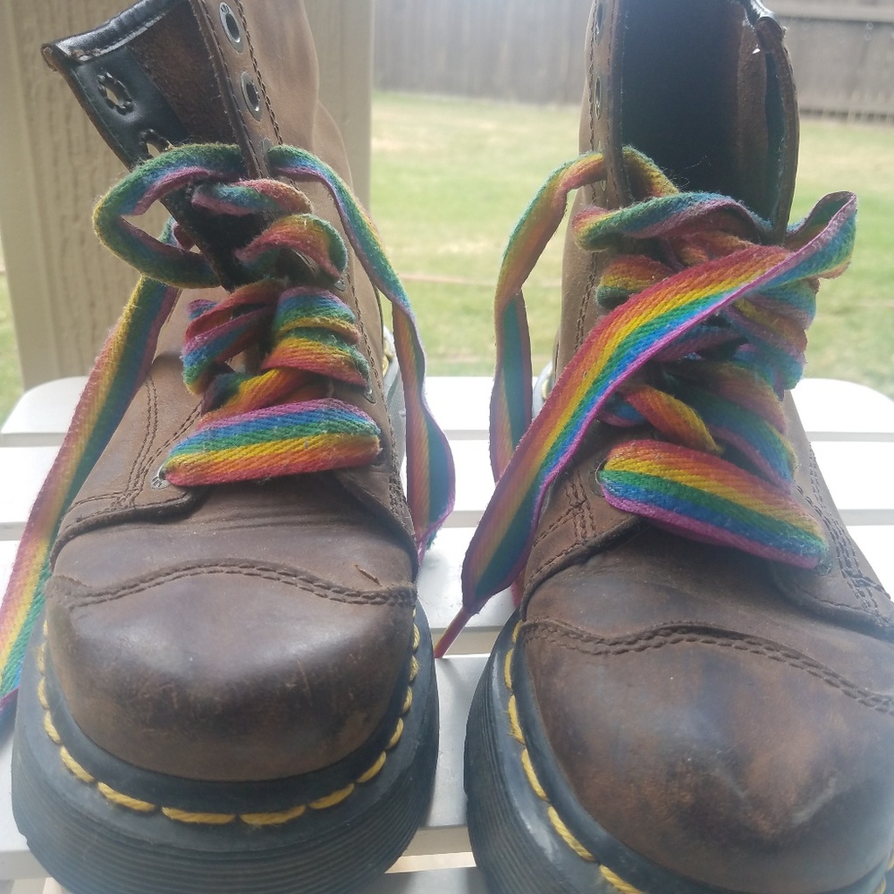 Dr. Martens 2A73 Brown Leather Boots - Picture 2 of 10